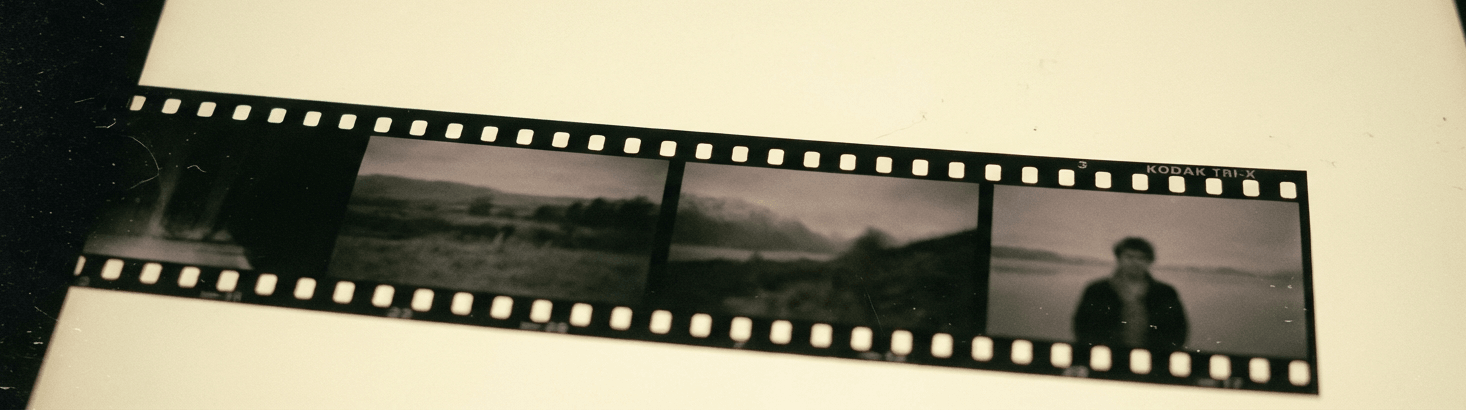 Film negatif transforme en photo corrigee