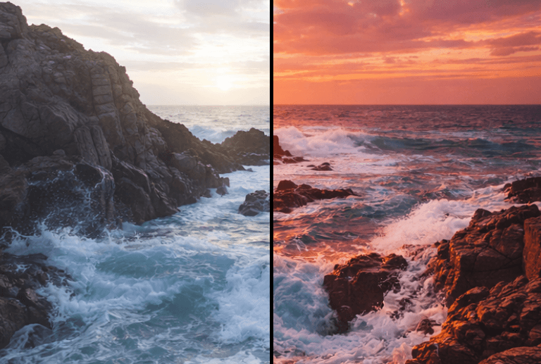 Panneau d'edition avec outils de rendu et de ton